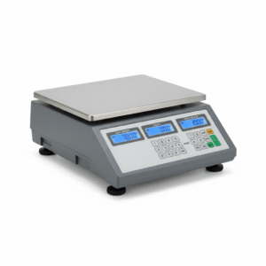 Digital counting scale used for small parts and inventory management.